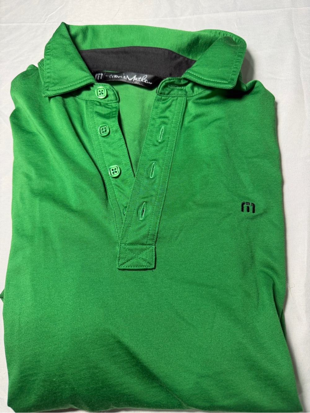 Travis Mathew Men's Kelly Green Polo Shirt